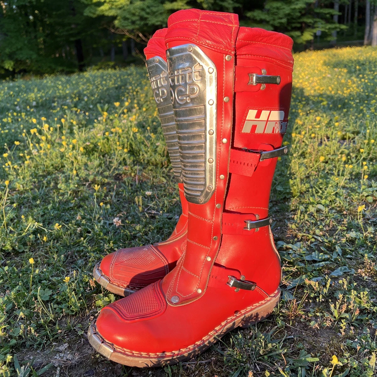 100% Leather Red Motorcycle & Powersports Boots for sale | eBay
