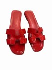 Hermès Oran Sandal Coral Patent Leather, Size 41 — photo 2