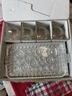 Vintage Anchorglass Serva-Snack (8 Pc) Set