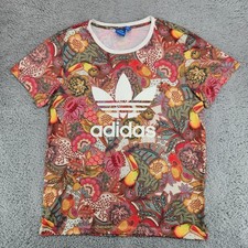 adidas FARM FUGIPRABALI Floral Boyfriend TEE T SHIRT Sz Womens S