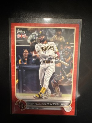 2022 Topps UK 🇬🇧 #196- Fernando Tatis Jr - Big Ben Red SP /99 - Padres
