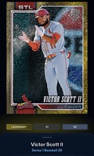 26 Topps Bunt DIGITAL Series 1 Gold Holofoil LEGENDARY 50cc Victor Scott