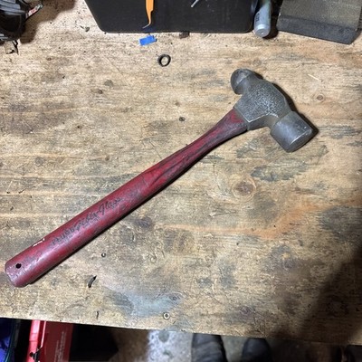 VIntage Plumb Tools USA 32oz Fiberglass Ball Peen Hammer Plomb