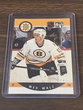 1990-91 Pro Set - Wes Walz #589 (RC) Boston Bruins (B)