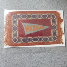 University of Michigan Large Cigarette Blanket  Circa 1915
