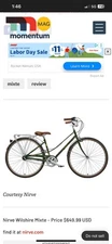 Nirve Wilshire ( Vintage) Mixte City Bike . 3 Speed . Aluminum. Lightweight.
