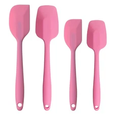 Silicone Spatulas Set Rubber Spoon Spatula Heat Resistant Spoonula One Piece ...