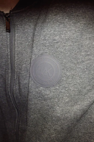 Felpa con cappuccio Michael Kors nera XXL 48” zip XL top felpa elasticizzata (cotone elastan