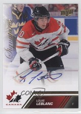 2013 Upper Deck Team Canada Gold Signatures Louis Leblanc #150 Auto t4m