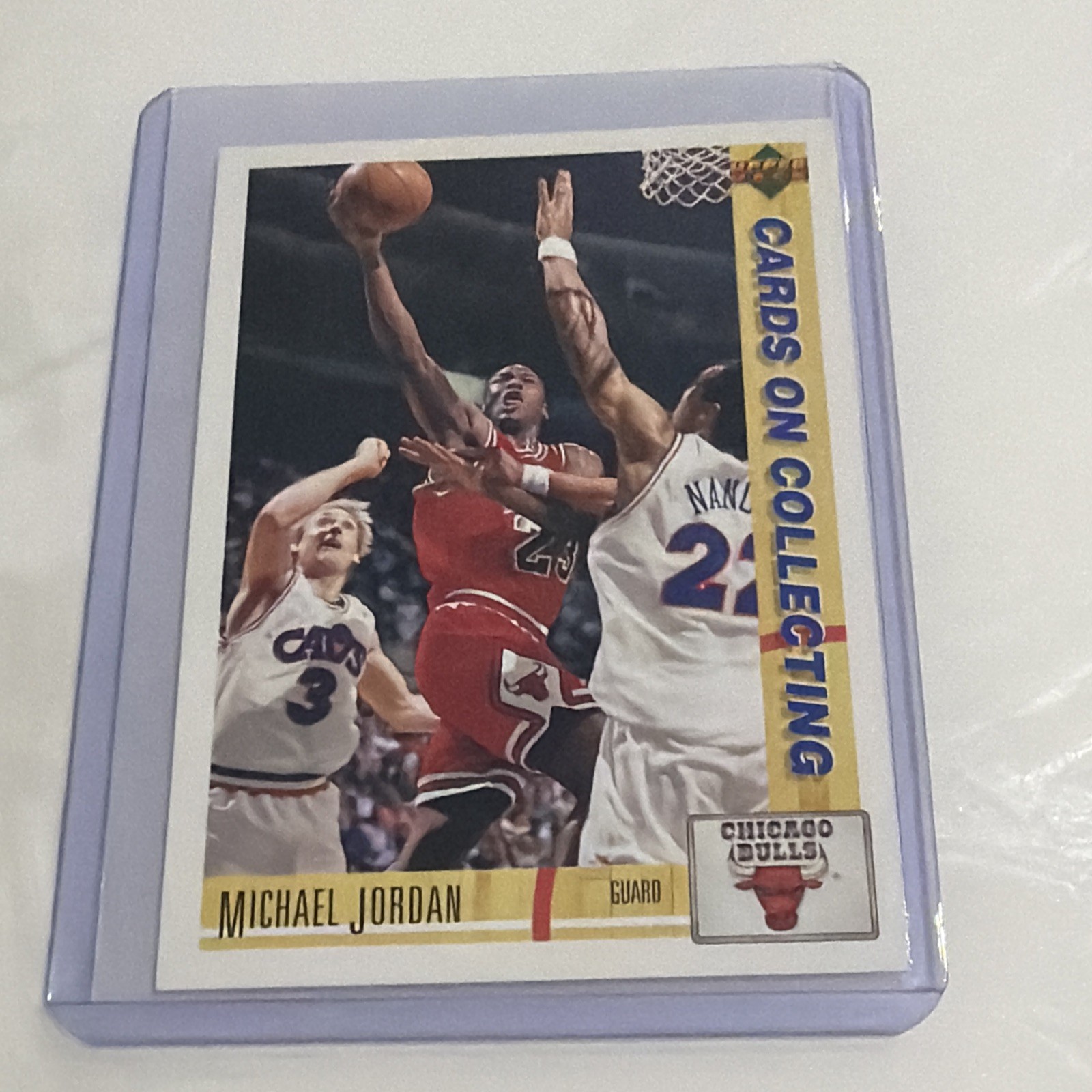 Michael Jordan 91 92 UPPER DECK CARDS ON COLLECTING EUROPEAN CARD #178 top load