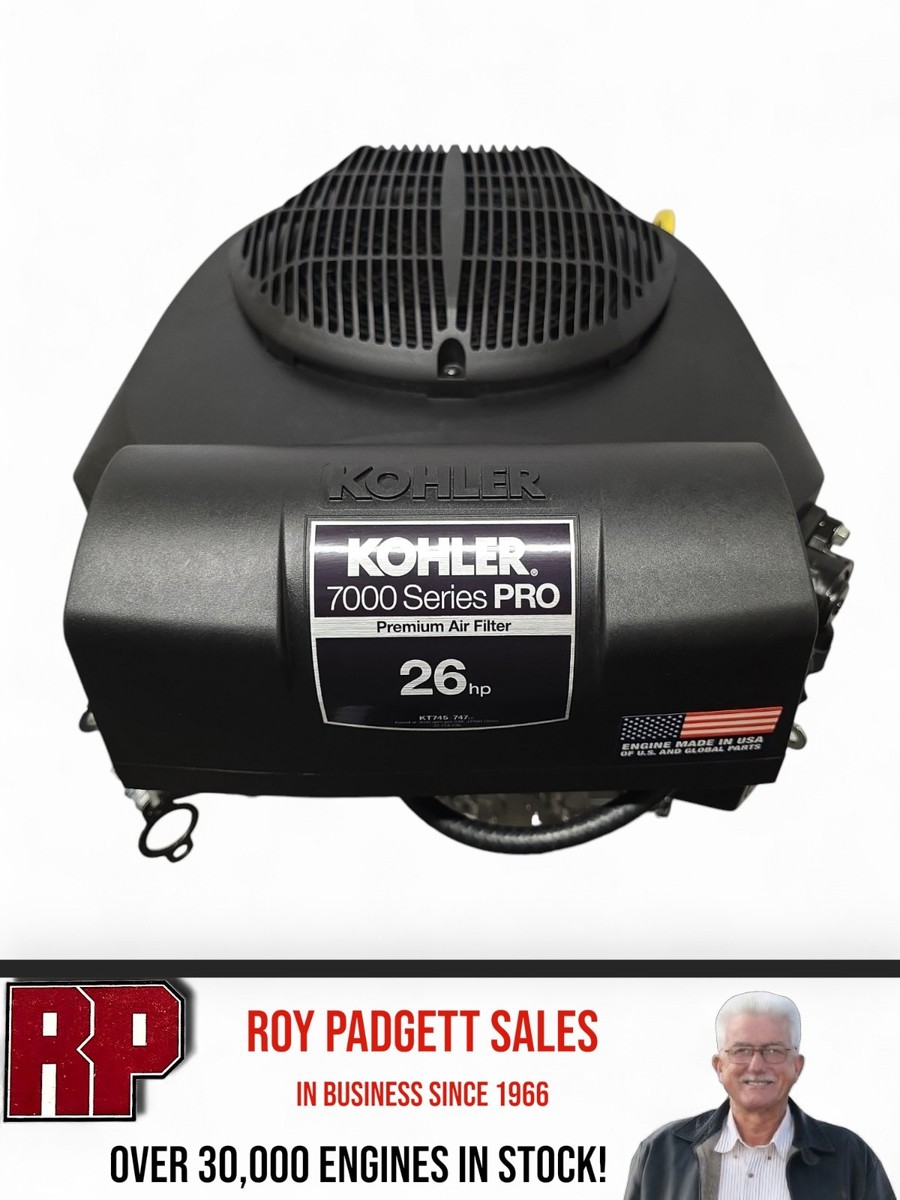 Kohler 26HP KT745-3089 Vertical Shaft Twin Cylinder Engine 1-1/8