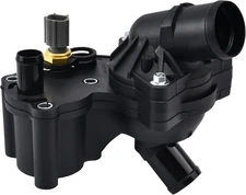 EVIL ENERGY Thermostat Housing Kit Assembly, 2L2Z8592AA, Compatible Black 