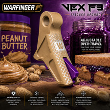 Warfinger Vex F3 Glock Adjustable Trigger Peanut Butter Jelly Gen 1-5 17 19 43x