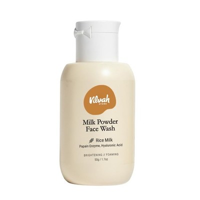 Vilvah Milk Powder Face Wash Reispulver Reiniger Tiefenreinigung & Sanft 50gm