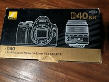 Nikon D40 Camera 6.1MP DSLR with Nikkor 18-55mm Lens, Battery, Strap, Charger