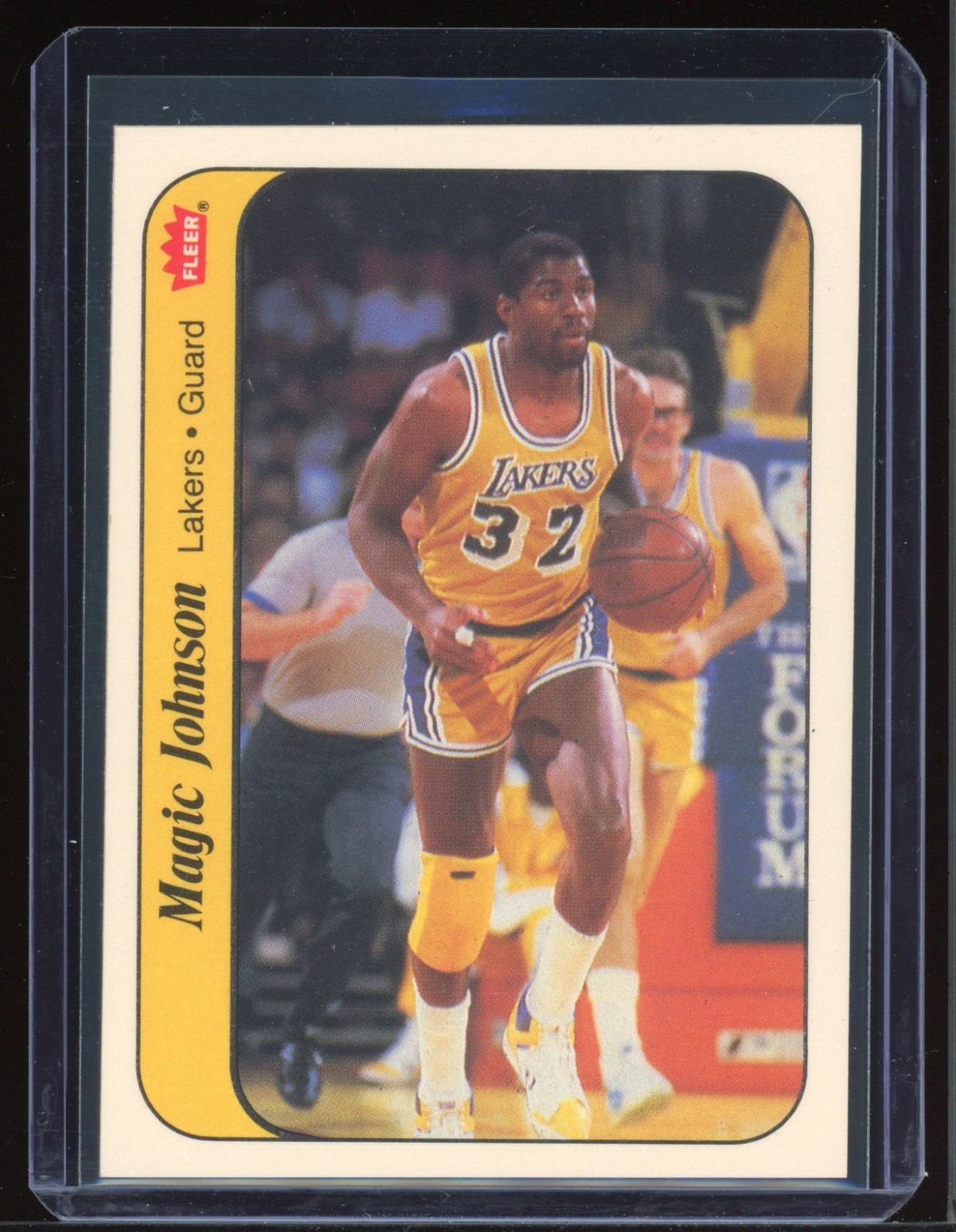 1986-87 Fleer - Stickers Magic Johnson #7 Los Angeles Lakers