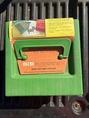 NOS MTM Case-Gard R-100 Series Green 100 round rifle ammo box