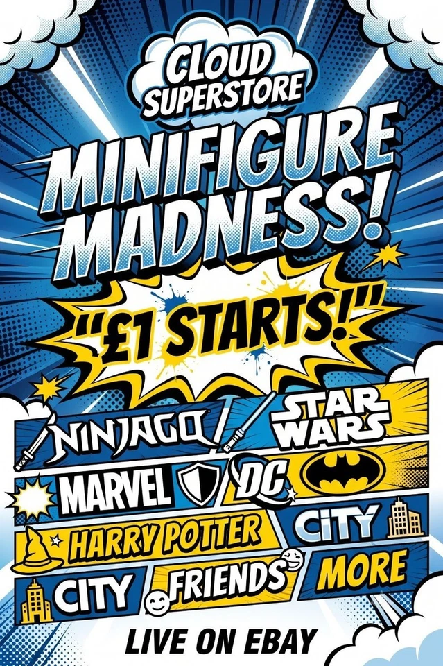 🔥 Minifigure Madness LIVE! £1 Starts • Star Wars, Marvel, Ninjago & More