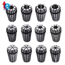 12 Pack ER16 1/32"-3/8" Spring Collet Set For CNC Milling Lathe Tool
