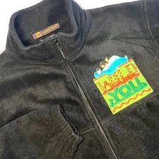 Harriton Fleece Wild About You Baloo Mowgli Jacket M Black Bare Necessities Cozy