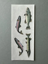 Mrs. Grossman's Stickers | FISH TROUT | Retired 1994 Creative Memories