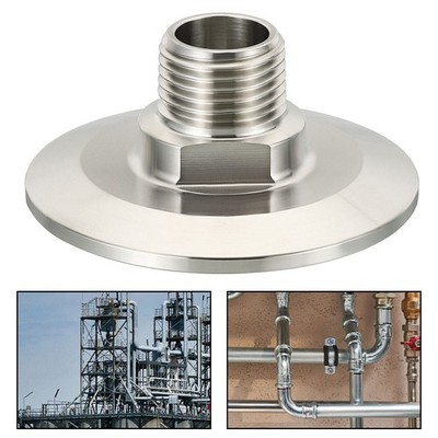 Tri Clover Fitting 2 5 Zoll TC auf Stecker NPT Stecker in Edelstahl
