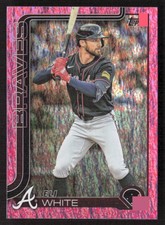 Eli White 2025 Topps Update #US189 Pink Holo Foil Atlanta Braves