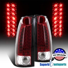 Fits 1994-1998 Chevy Tahoe C10 Suburban Led Tail Lights Red 94-98 Replacement