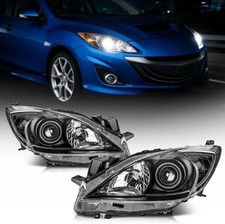 Projector Headlight Assembly Fit For 2010-2013 Mazda 3 Clear Reflector Oe Haloge