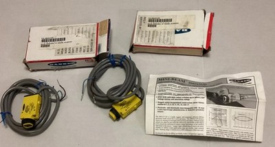 Lot Of Two (2) New BANNER SM2A312D 25965 Photoelectric Sensor Diffuse