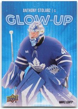 2025-26 Upper Deck Series 2 Glow Up #GU-18 Anthony Stolarz Toronto Maple Leafs