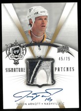 Jason Arnott /75 Auto Signature Patches 2007-08 The Cup UD