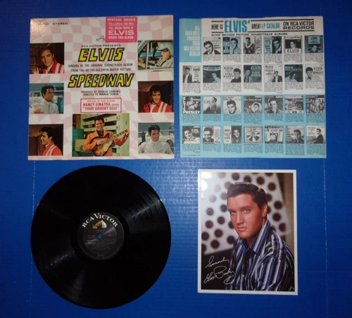 ELVIS PRESLEY - Speedway (LSP-3989) High Grade w/Bonus Photo & Shrink Sticker!