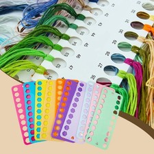 Compact Thread Holder Winding Plate 20 Holes Cross Stitch Supply for Cotton 100