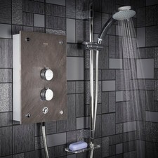 Mira Galena Electric Shower 9.8kW Clearscale Power Slate Effect 1.1634.117