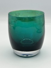 Glassybaby Gratitude Votive Candle Holder Iridescent Green W/ Tag