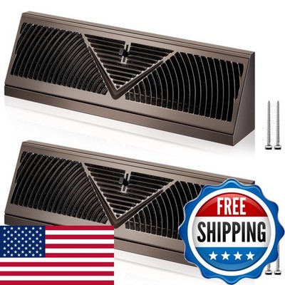 Yaocom 2 Pack 18 Inch Baseboard Register Duct Opening Size Vent Covers Home