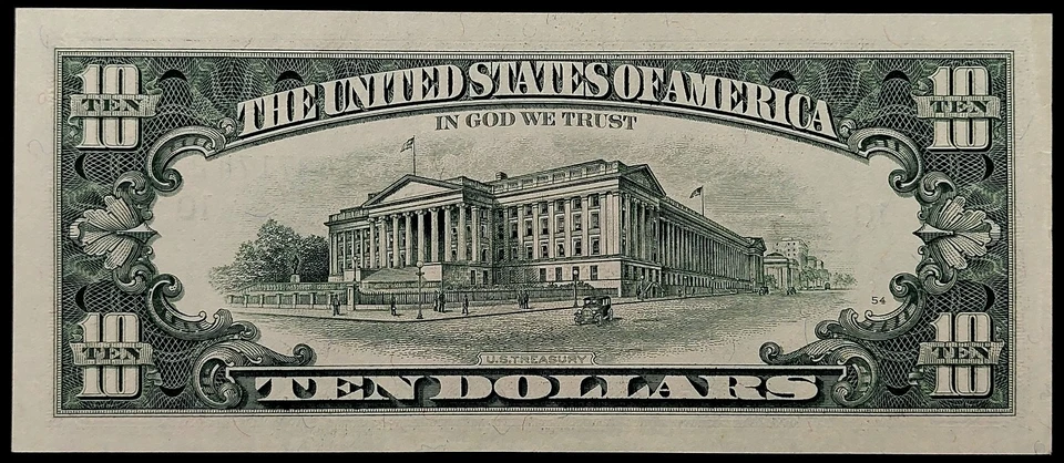 1995 $10 Federal Reserve Note, Kansas City! Uncirculated! Fr# 2032 J. - Image 4 of 4