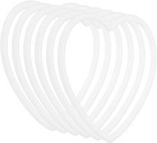 Heart Dream Catcher Rings 4 Inch, 6 Pcs Floral Hoop for DIY Wall Decor