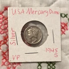1945-S Mercury Dime 10C Silver 0.9 Fineness Business Strike KM#140