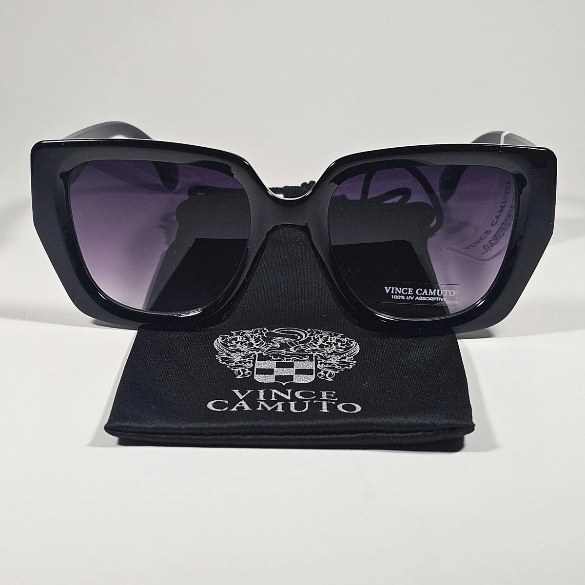 Brand New Vince Camuto Oversized Cat Eye Sunglasses Translucent Frame Gradient Vince Camuto VC1020 TS Oversize Cat Eye Sunglasses Tortoise  main image 2