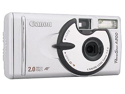 Canon PowerShot A200 2.0MP Digital Camera - Metallic Silver Canon PowerShot A200 2.0MP Digital Camera - Metallic Silver