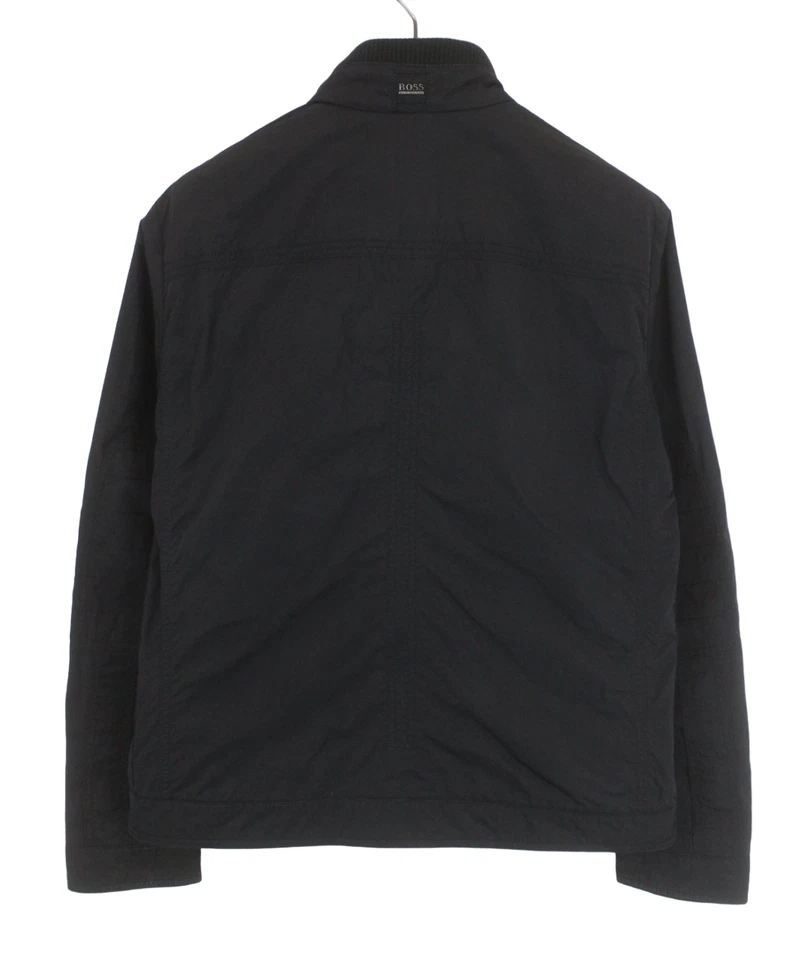 Hugo Boss Capontz-W Chaqueta Hombre US 42R Negro Burlarse Cuello Estándar Zip - Imagen 2 de 4