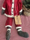 Primitive SANTA Folk Art GRUNGY Hand Made Hand Painted Christmas Doll 22" t USA — photo 6
