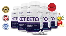(5 Pack) Bio Lyfe  Keto ACV Pills 1275mg Alternative to Gummies Dietary Suppleme