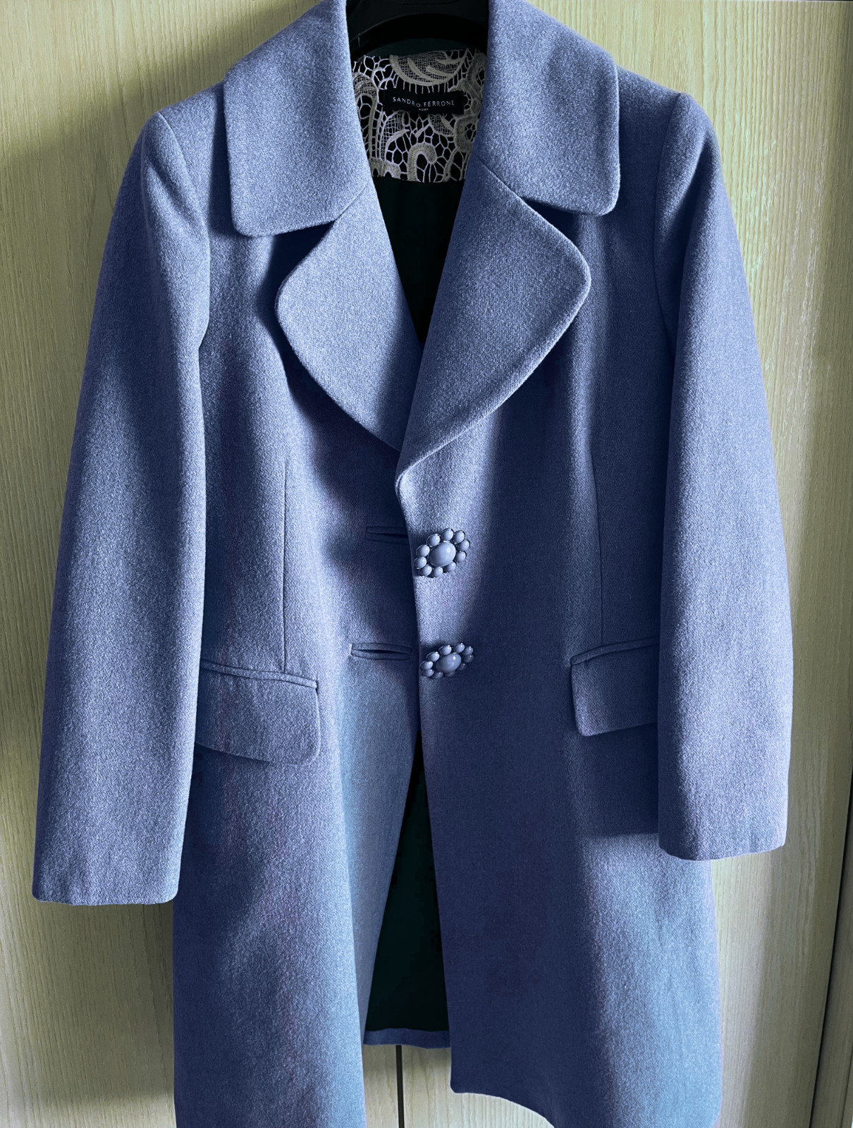 Sandro Ferrone Powder Blue Coat