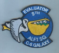 USAF / US AIR FORCE - 9th AIRLIFT SQUADRON EVALUATOR (C-5 GALAZY) (COLOR)