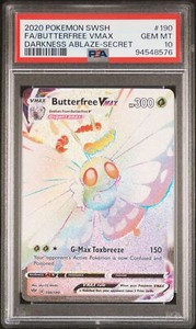Butterfree Vmax 190 Darkness Ablaze PSA 10