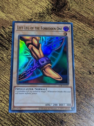 Yugioh Left Leg of the Forbidden One LOB-EN121 25th NM