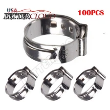 100 PIECES 1/2" STAINLESS STEEL PEX CINCH CLAMPS